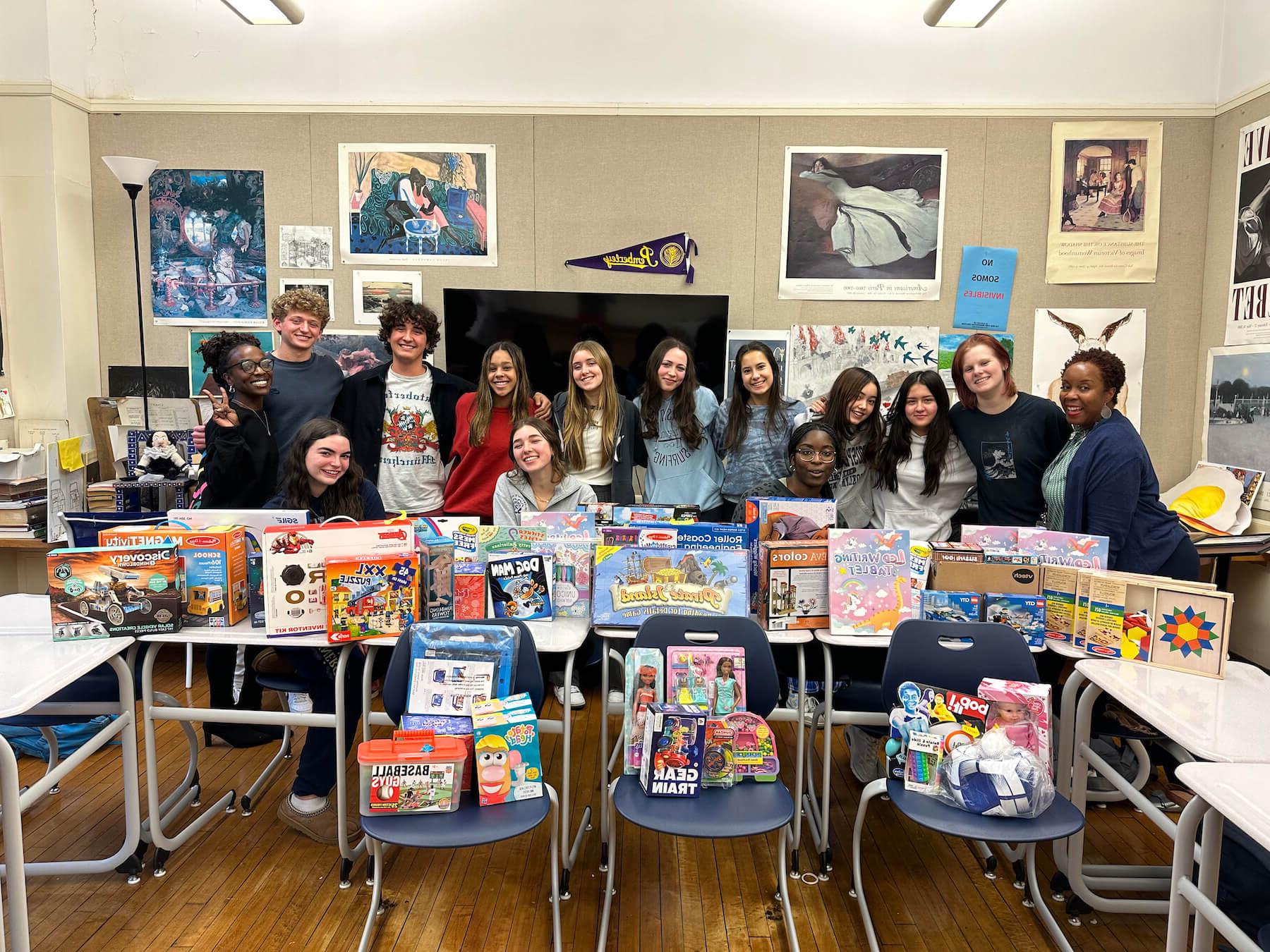 Ethical Culture Fieldston School students and faculty present collection from school drive