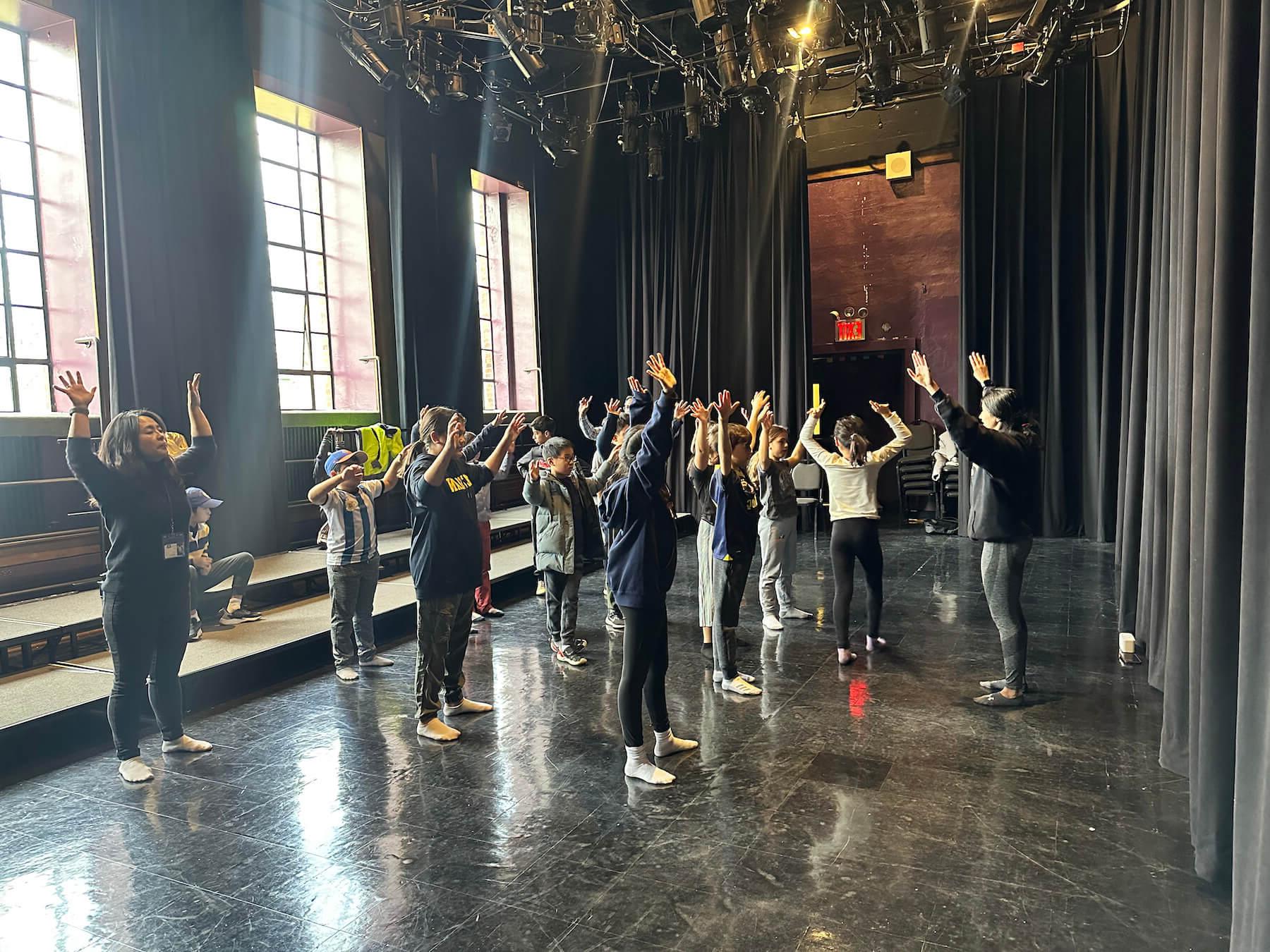 Ethical Culture Fieldston School students experience movement during CARe at FIeldston Lower